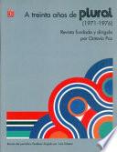 libro A Treinta Años De  Plural  (1971 1976)