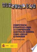 libro Competencia Estratégica Para La Comprensión Auditiva En Español Como Lengua Extranjera