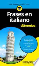 libro Frases En Italiano Para Dummies