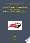 libro Innovación Y Desarrollo En Español Como Lengua Extranjera