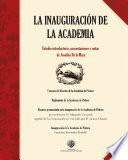 libro La Inauguración De La Academia