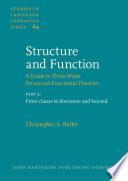 libro Structure And Function: From Clause To Discourse And Beyond