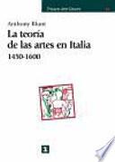 Teoría De Las Artes En Italia, 1450 1600