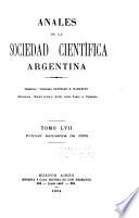 libro Anales De La Sociedad Cientâifica Argentina