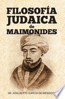 libro Filosofia Judaica De Maimonides