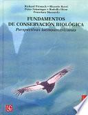 libro Fundamentos De Conservación Biológica