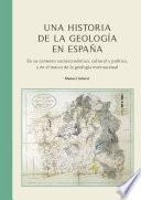 libro Una Historia De La Geología En España