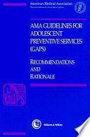 libro Ama Guidelines For Adolescent Preventive Services (gaps)