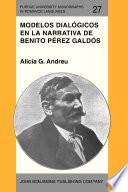 libro Modelos Dialógicos En La Narrativa De Benito Pérez Galdós