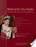 libro Palabras De Los Seres Verdaderos/words Of The True Peoples: Anthology Of Contemporary Mexican Indigenous Language Writers, Volume 2: Poetry/poesia