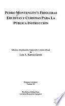 libro Pedro Montengón S Frioleras Eruditas Y Curiosas Para La Pública Instrucción