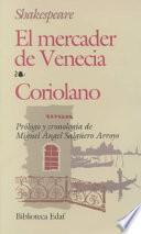 libro El Mercader De Venecia, Coriolano