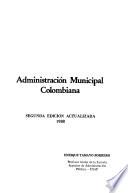 libro Administración Municipal Colombiana