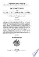 libro Anales De La Secretaría De Comunicaciones Y Obras Públicas