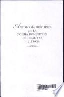 libro Antología Histórica De La Poesía Dominicana Del Siglo Xx, 1912 1995