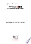 libro Antonio Llidó