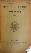 libro Bibliographie Hispanique