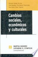libro Cambios Sociales, Económicos Y Culturales