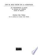 libro Con El Solo Dicho De La Agraviada