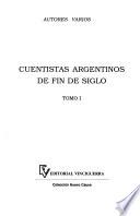 libro Cuentistas Argentinos De Fin De Siglo