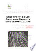 libro Descripción De Los Quipus Del Museo De Sitio De Pachacamac