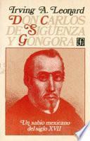 libro Don Carlos De Sigüenza Y Góngora