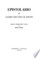 libro Epistolario De Leandro Fernández De Moratín