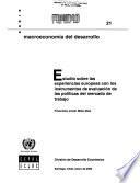 libro Estudio Sobre Las Experiencias Europeas Con Los Instrumentos De Evaluación De Las Políticas Del Mercado De Trabajo Francisco Javier Mato Díaz
