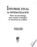 libro Informe Final De Sistematización