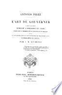 libro L Art De Gouverner