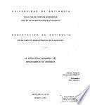 libro La Estructura Económica Del Departamento De Antioquia