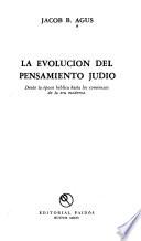 libro La Evolucion Del Pensamiento Judio
