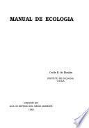 libro Manual De Ecología