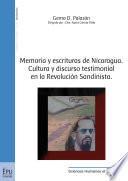 libro Memoria Y Escrituras De Nicaragua. Cultura Y Discurso Testimonial En La Revolución Sandinista.