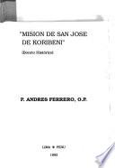 libro Misión De San José De Koribeni
