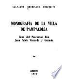 libro Monografía De La Villa De Pampacolca