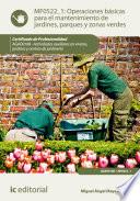 Operaciones Básicas Para El Mantenimiento De Jardines, Parques Y Zonas Verdes. Agao0108