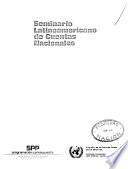 libro Seminario Latinoamericano De Cuentas Nacionales