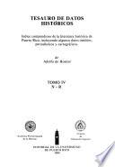 libro Tesauro De Datos Históricos: N R