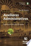 libro Auxiliares Administrativos Del Ayuntamiento De Córdoba. Test Del Temario