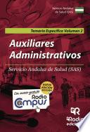 libro Auxiliares Administrativos Del Servicio Andaluz De Salud. Temario Específico. Volumen 2