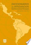 libro Diccionario De Integración Latinoamericana