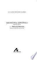 libro Gramática Española