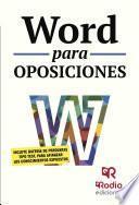 libro Word Para Oposiciones