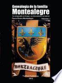 libro Genealogía De La Familia Montealegre
