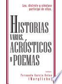 libro Historias Varias, Acrsticos Y Poemas