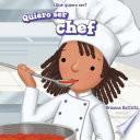 libro Quiero Ser Chef (i Want To Be A Chef)