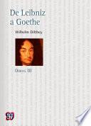 De Leibniz A Goethe