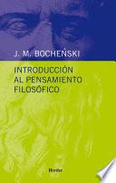 libro Introducción Al Pensamiento Filosófico