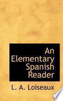 An Elementary Spanish Reader